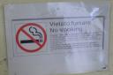 No smoking.