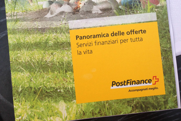 PostFinance-Prospekt.