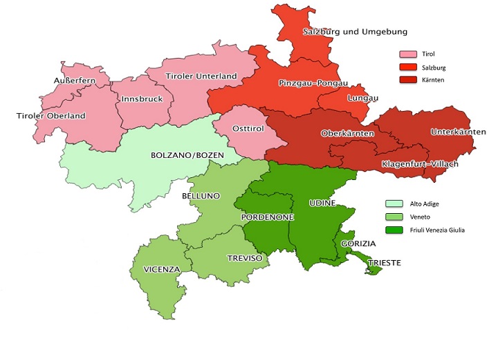 Interreg Programmgebiet.