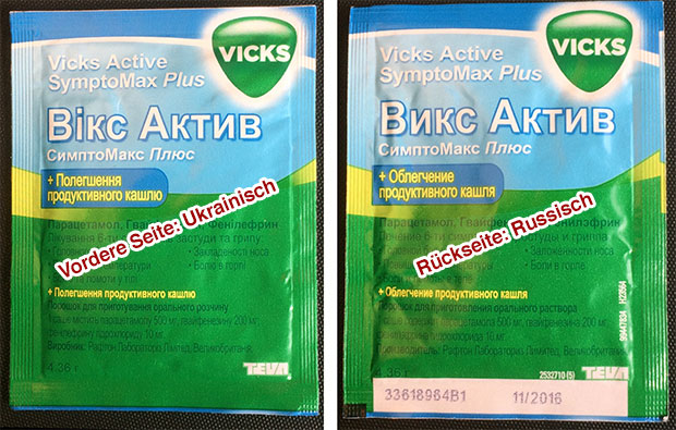 Vicks: Ukrainisch-Russisch.