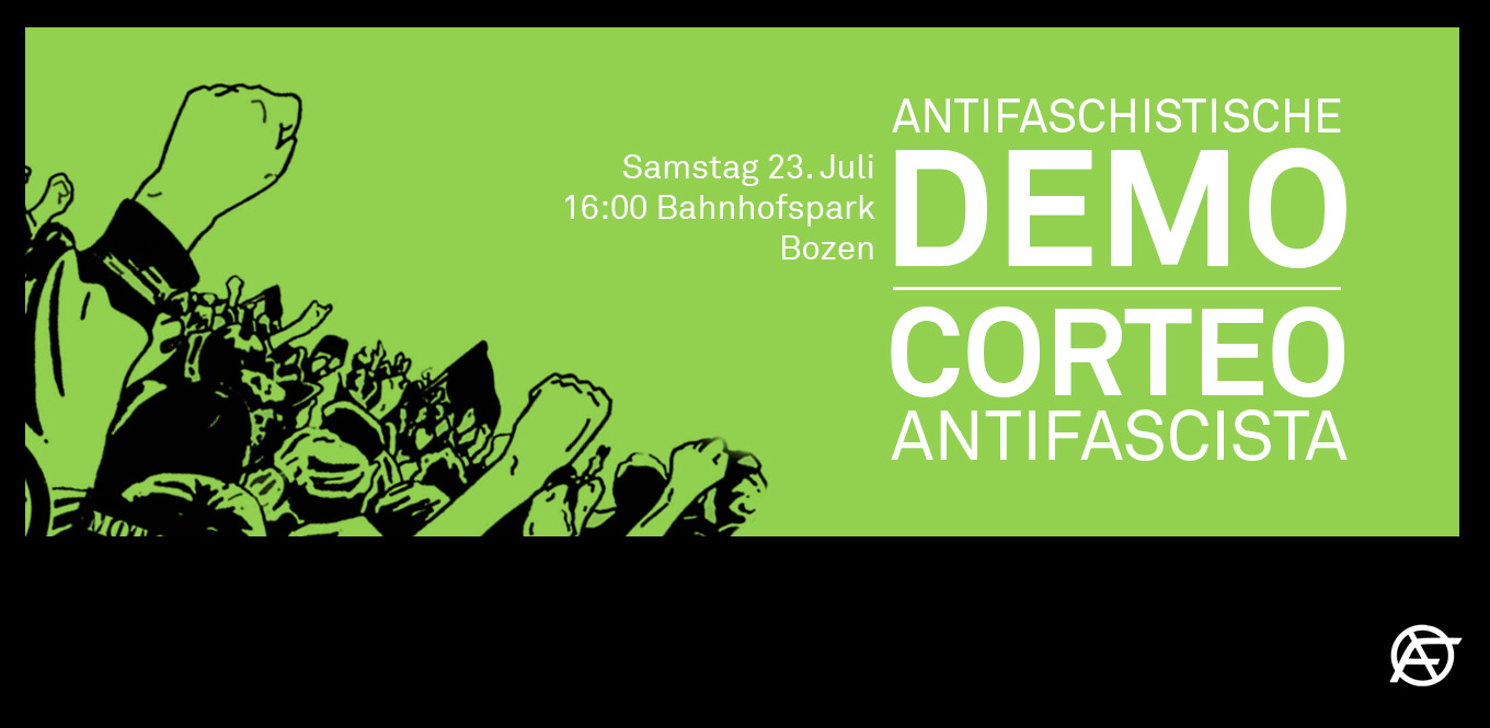 Banner der Antifa Meran.